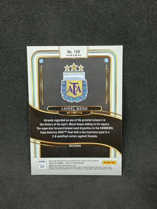 Karta Piłkarska Panini Leo Messi Argentyna Fc Barcelona Select