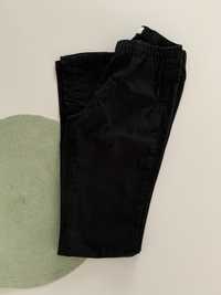 Czarne spodnie na gumce pieces