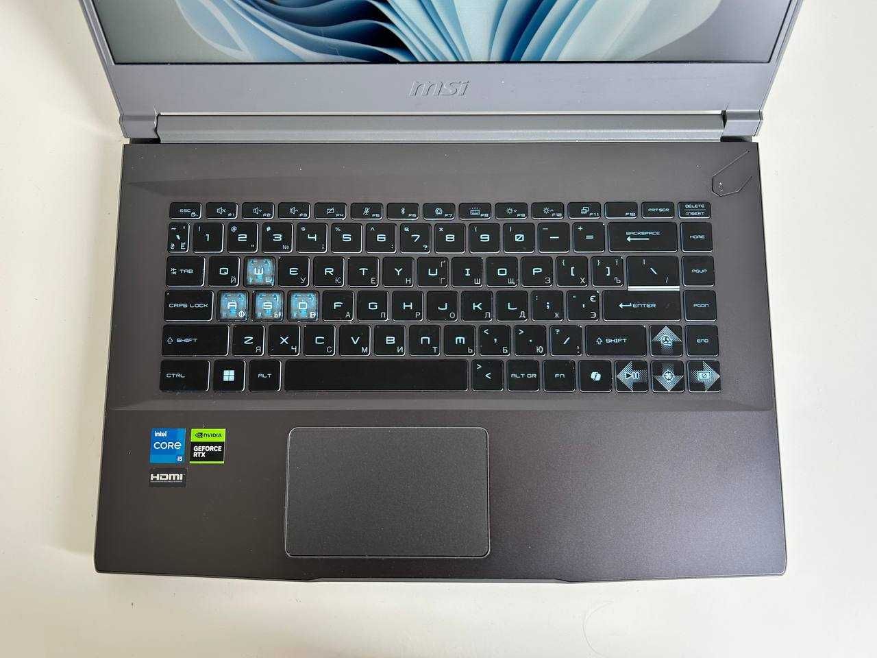 GAMINGOWY laptop MSI thin 15 B12uc I5, 16gb, rtx 3050, 512gb ssd