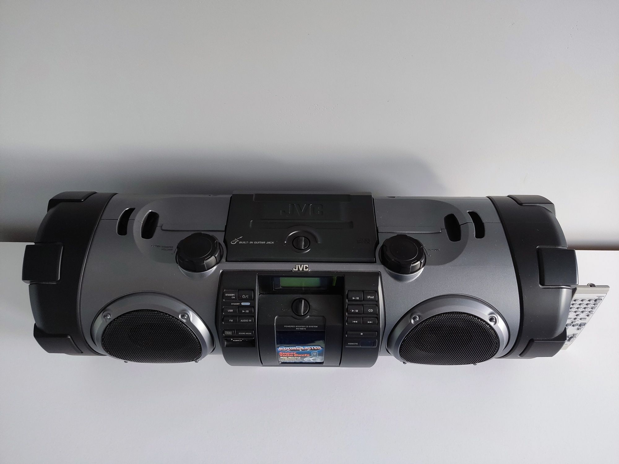 Boombox JVC RV-NB70B X-BASS Woofer radioodtwarzacz CD USB iPod/iPhone