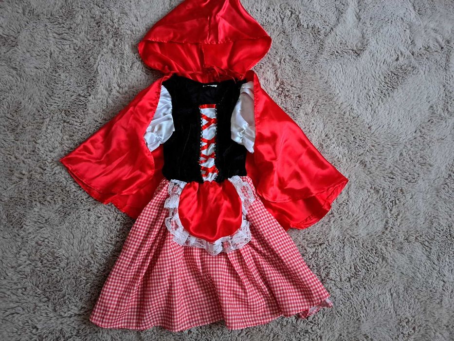 Strój czerwonego kapturka 5-6 lat