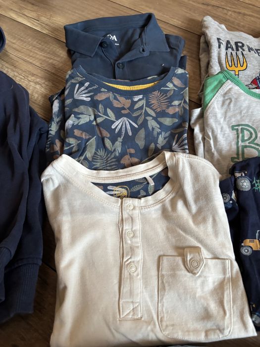 Zestaw 104: spodnie psi patrol, koszulki, bluza hm, c&a, smyk