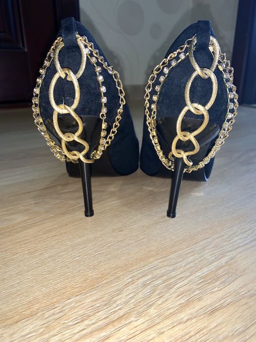 Чорні туфлі, Черные туфли Viktolia, замшевые туфли, замшові туфлі