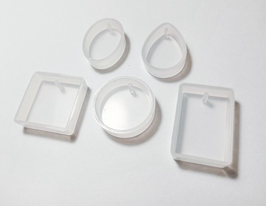 Молд, формочка для эпоксидки, для эпоксидной смолы - набор 5шт