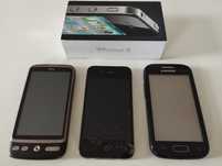 3 stare telefony - HTC, IPHONE 4, SAMSUNG na części