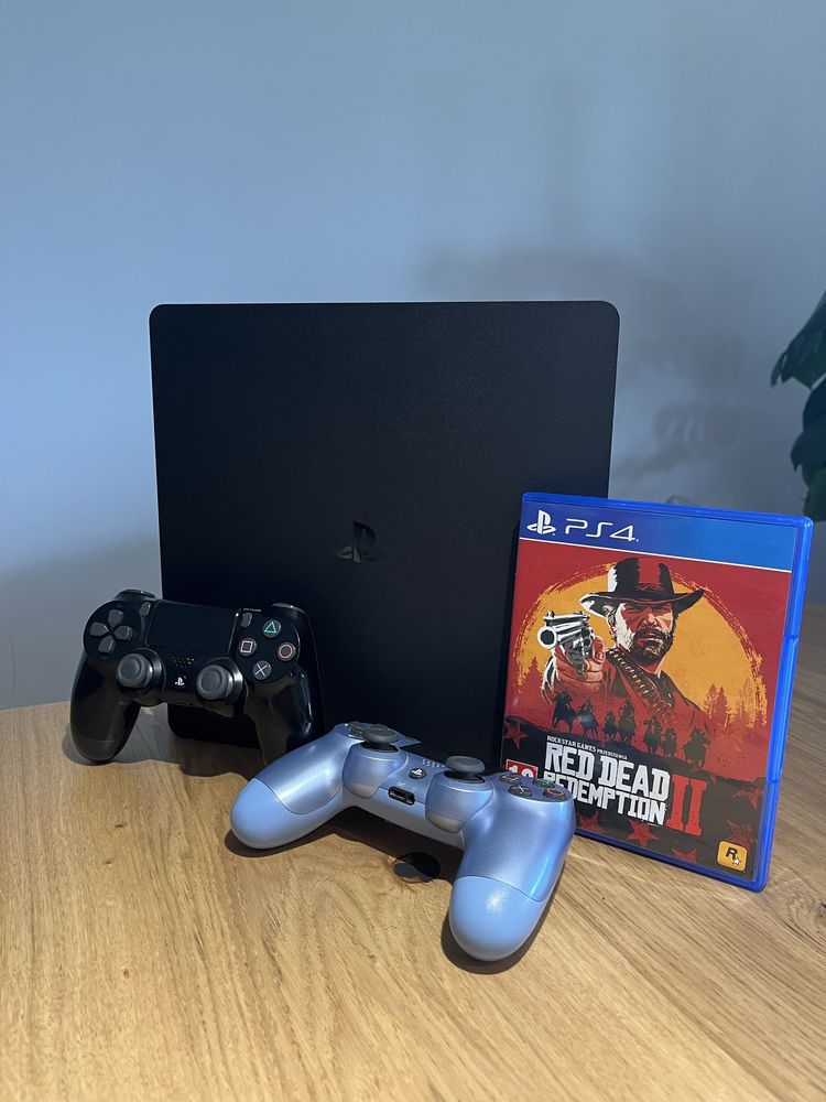 Ps4 slim 1tb (2 pady + gra RDR2)