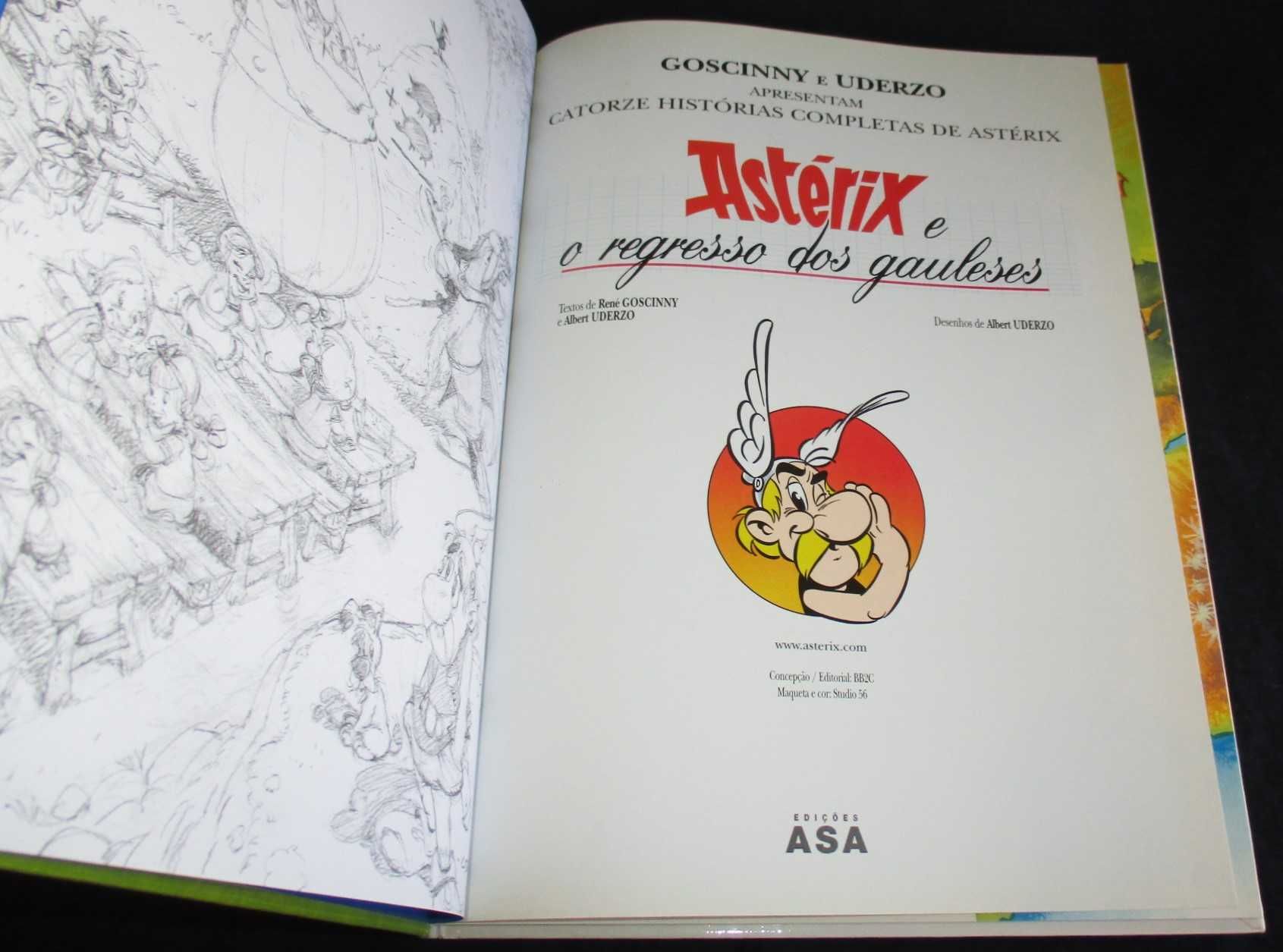 Livro Astérix e o Regresso dos Gauleses René Goscinny e Albert Uderzo