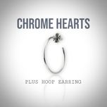 Срібна сережка Chrome Hearts Plus Hoop Earring Silver S925