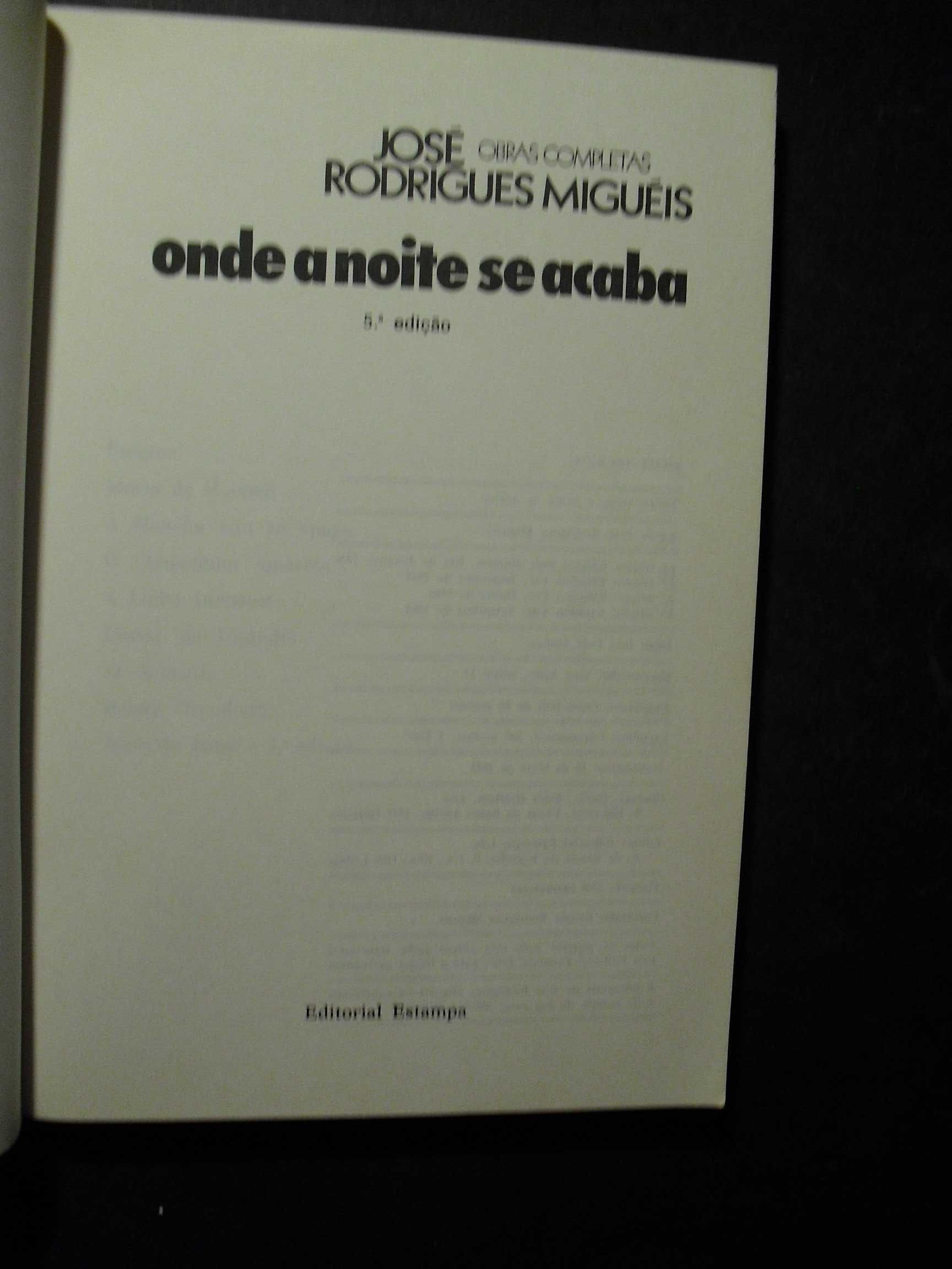 Migueis (José Rodrigues);Onde a Noite se Acaba