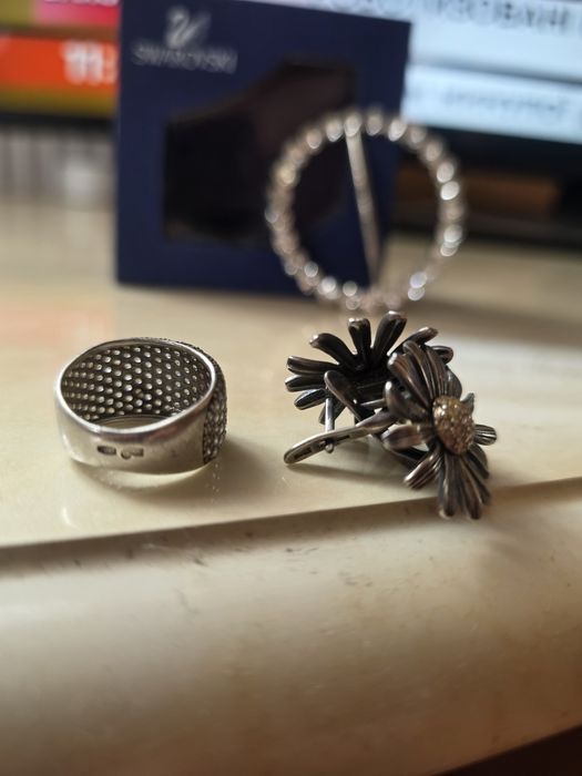 Сваровські срібний набір