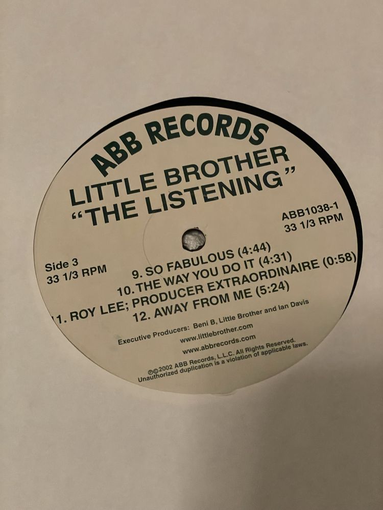 Discos Vinil - The Listening by Little Brother