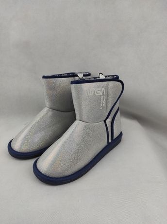 NOWE Dziewczęce dziecięce buty zimowe śniegowce NASA rozmiar 34