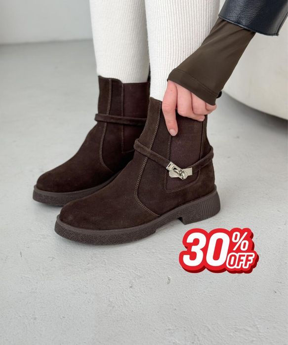 ᐉ РАСПРОДАЖА‼️Замшевые ботинки байка демисезон Премиум Италия АКЦИЯ!!!