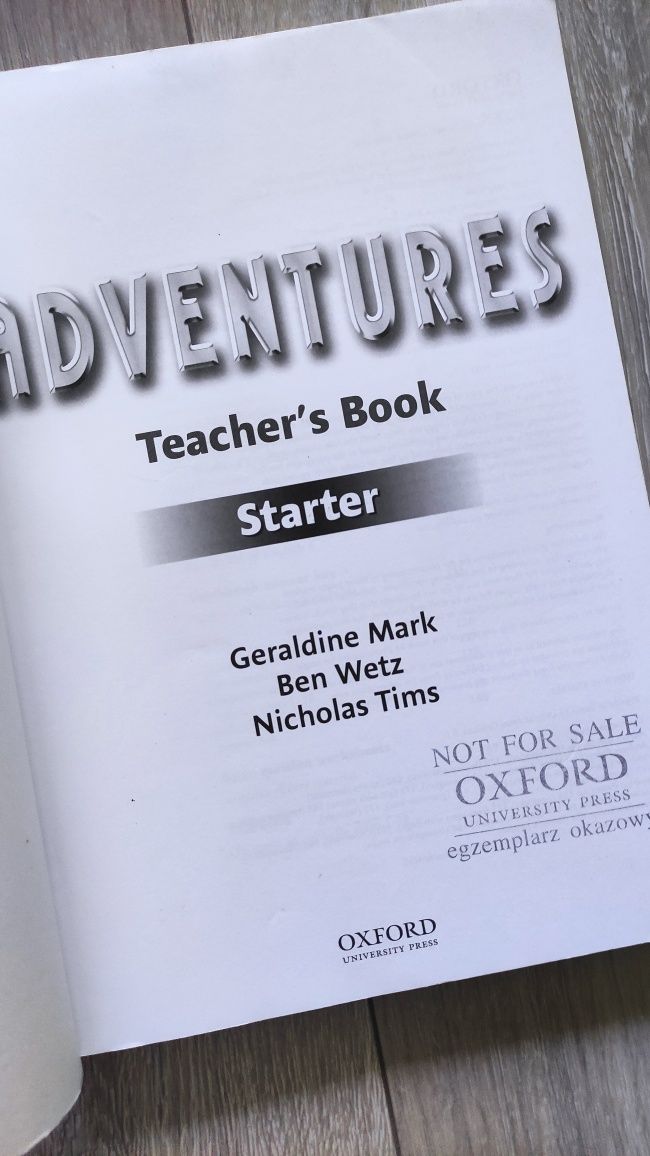 Adventures teachers book Starter książka nauczyciela angielski