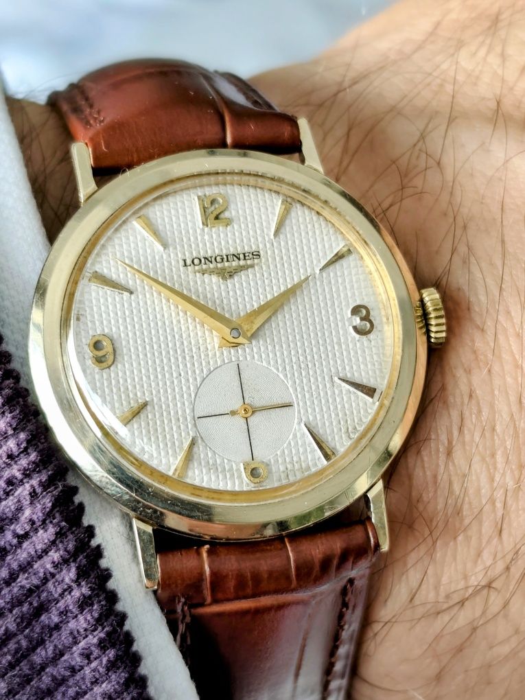 Oryginalny szwajcarski zegarek Longines z 1957