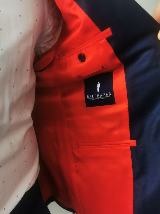 Garnitur Balthazar granatowy L