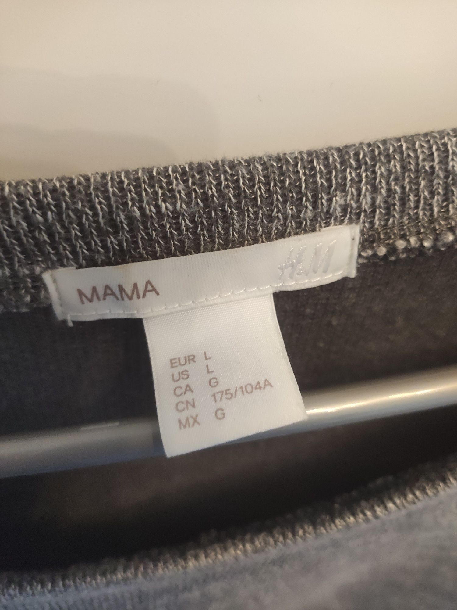 H&m mama tunika ciążowa szara L sweterek