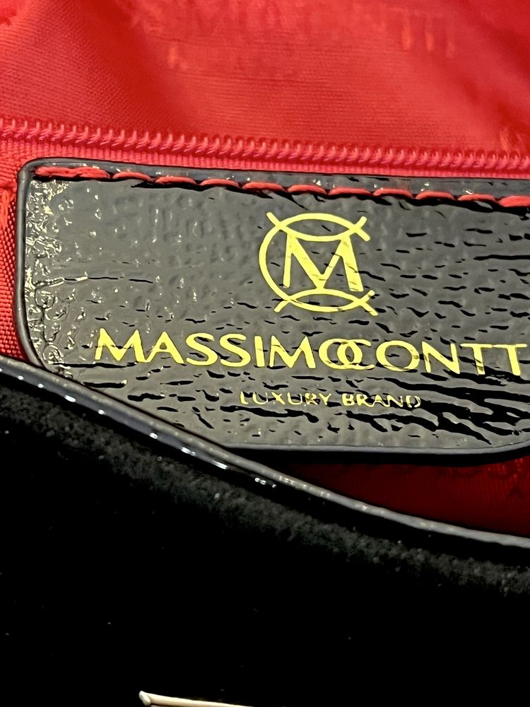 Massimo Contti torebka shopper kryształki czarna