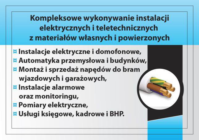 Elektryk Słupsk Instalacje Elektryczne, Alarmowe, Domofony, Monitoring