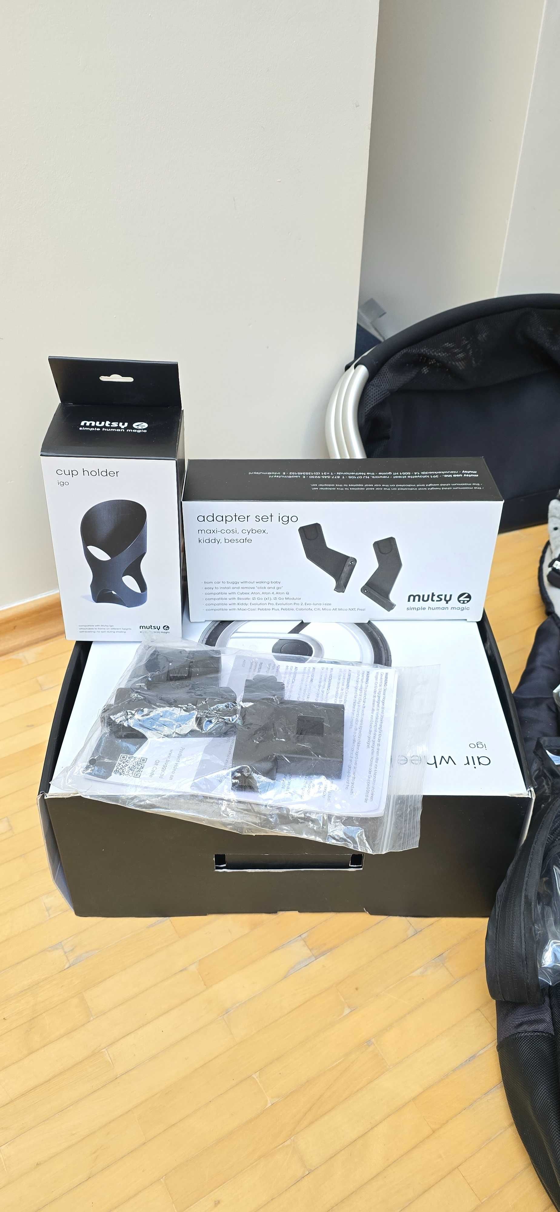 Wózek Mutsy IGO 3w1 z adapterem do fotelika cybex, maxi-cosi, kiddy