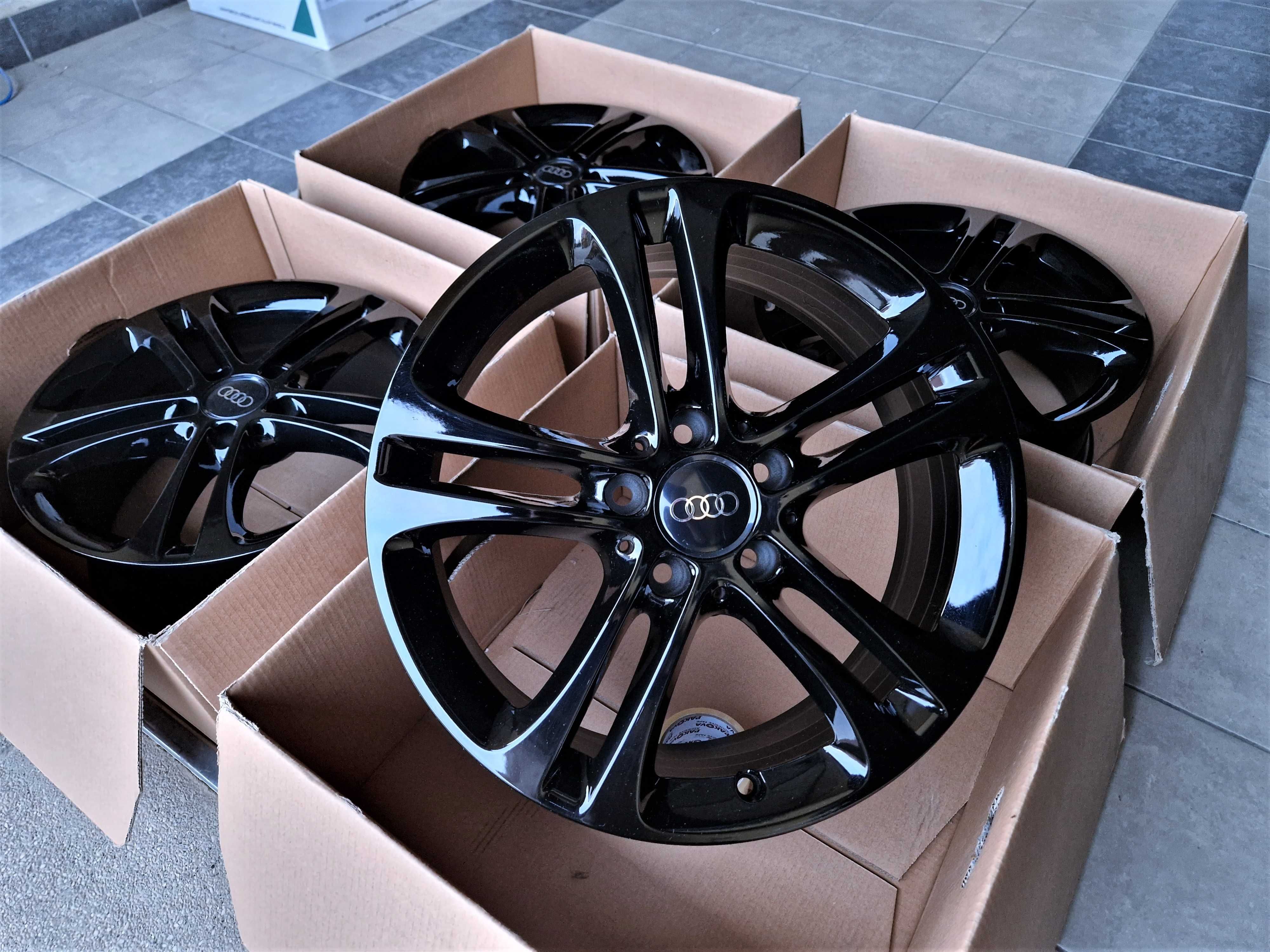 Alufelgi 17 5x112 Audi A3 A4 Q2 Q3 Seat Leon Exeo Altea Czarne ! 806#