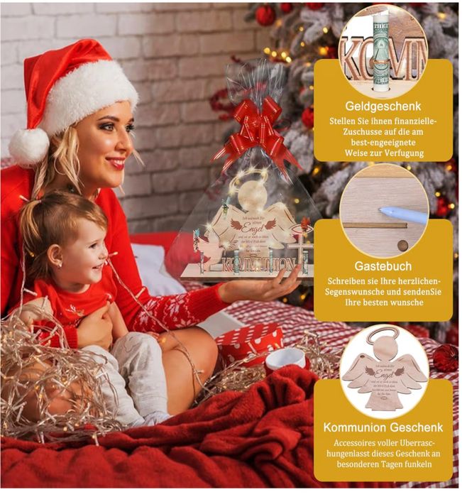 Подарунок на хрестини з отворами для грошей і свічок