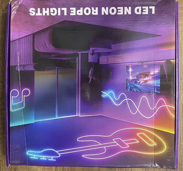 LED Neon Rope Lights, elastyczne taśmy LED, Bluetooth