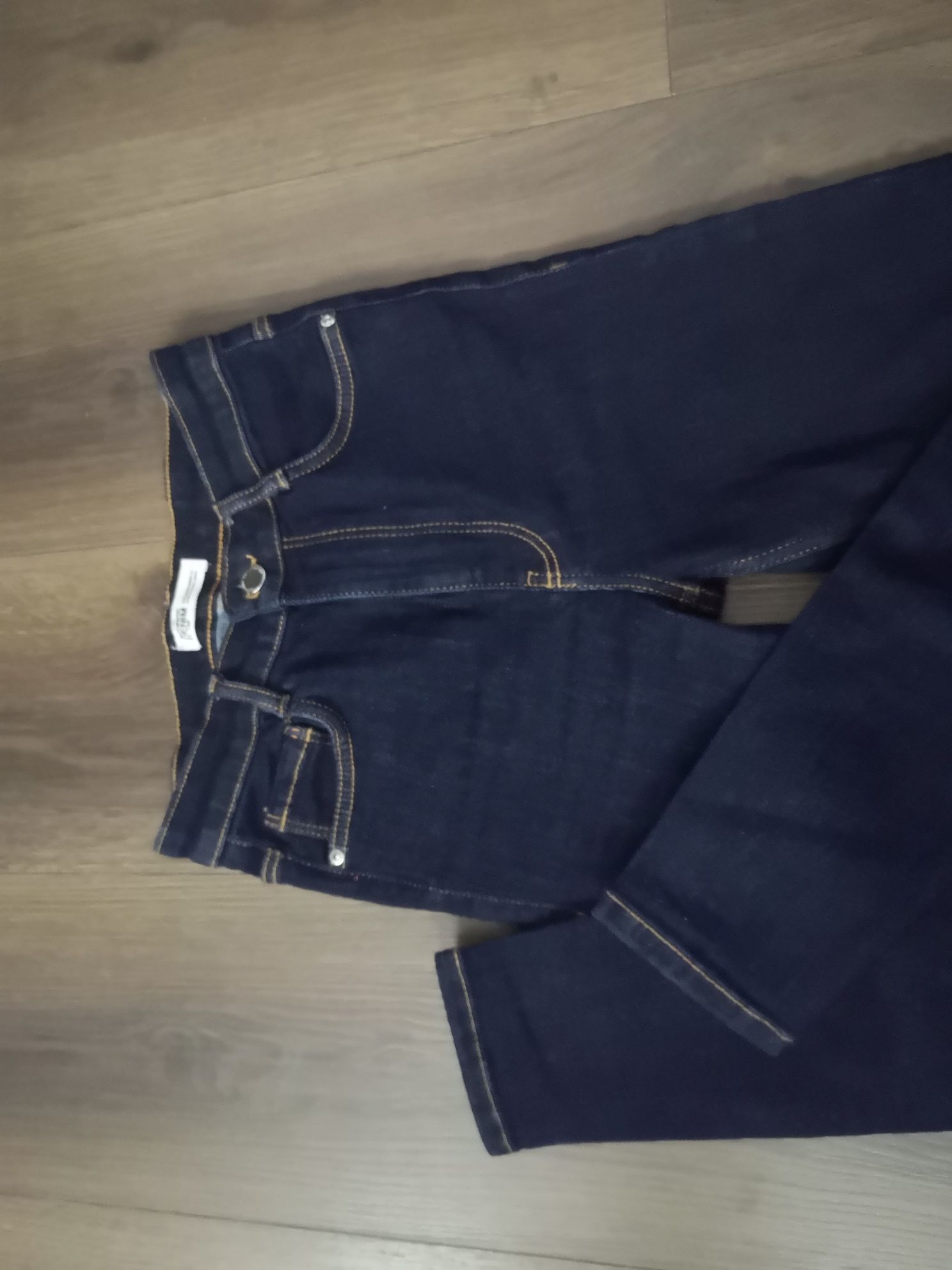 Granatowe spodnie jeans rurki zara XS 34 NOWE