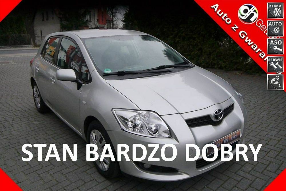 Toyota Auris 1.6B Stan b.dobry bezwypadkowy Gwarancja 12-mcy pełny Serwis