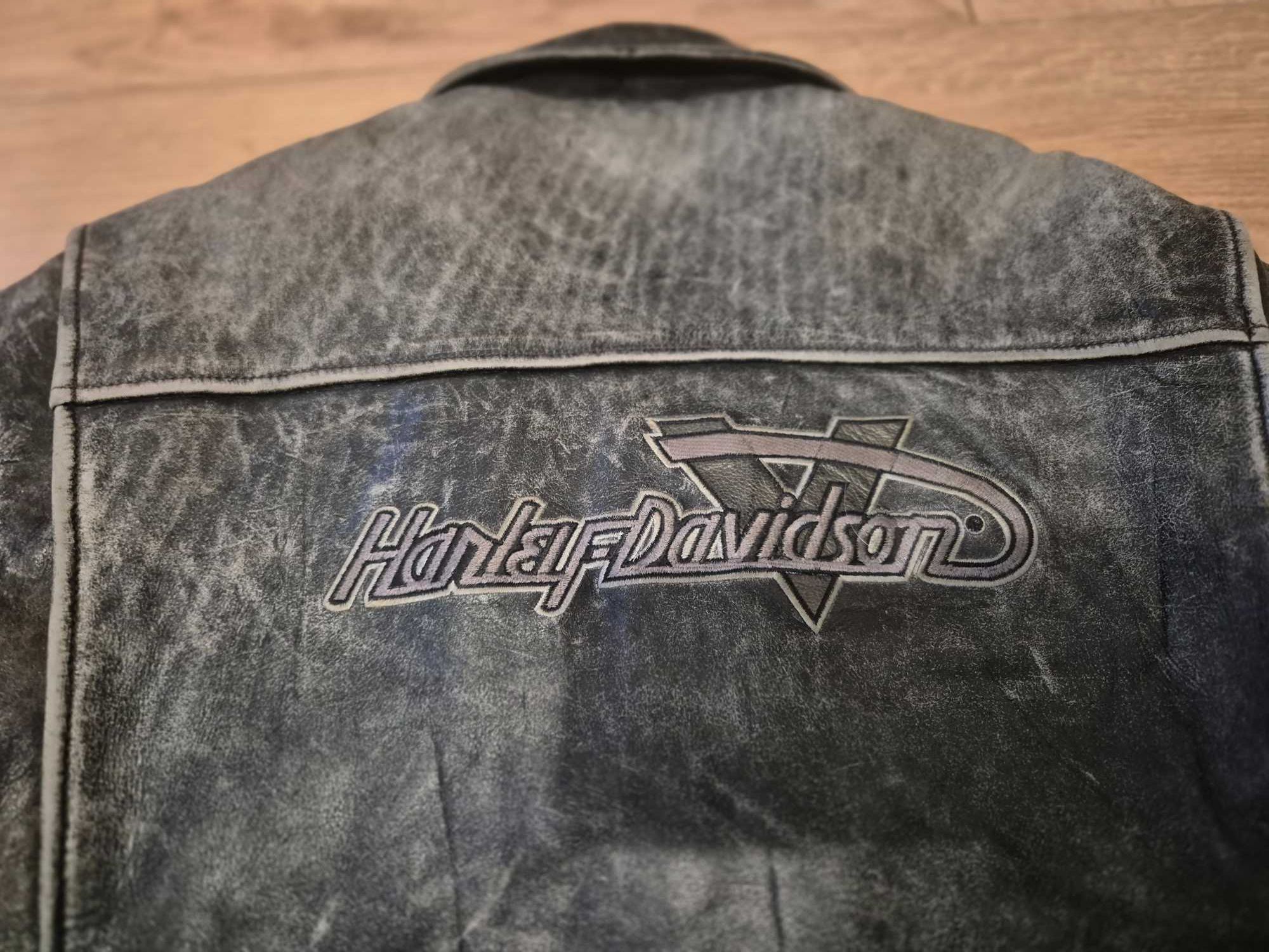 Casaco coçado Harley Davidson tamanho L