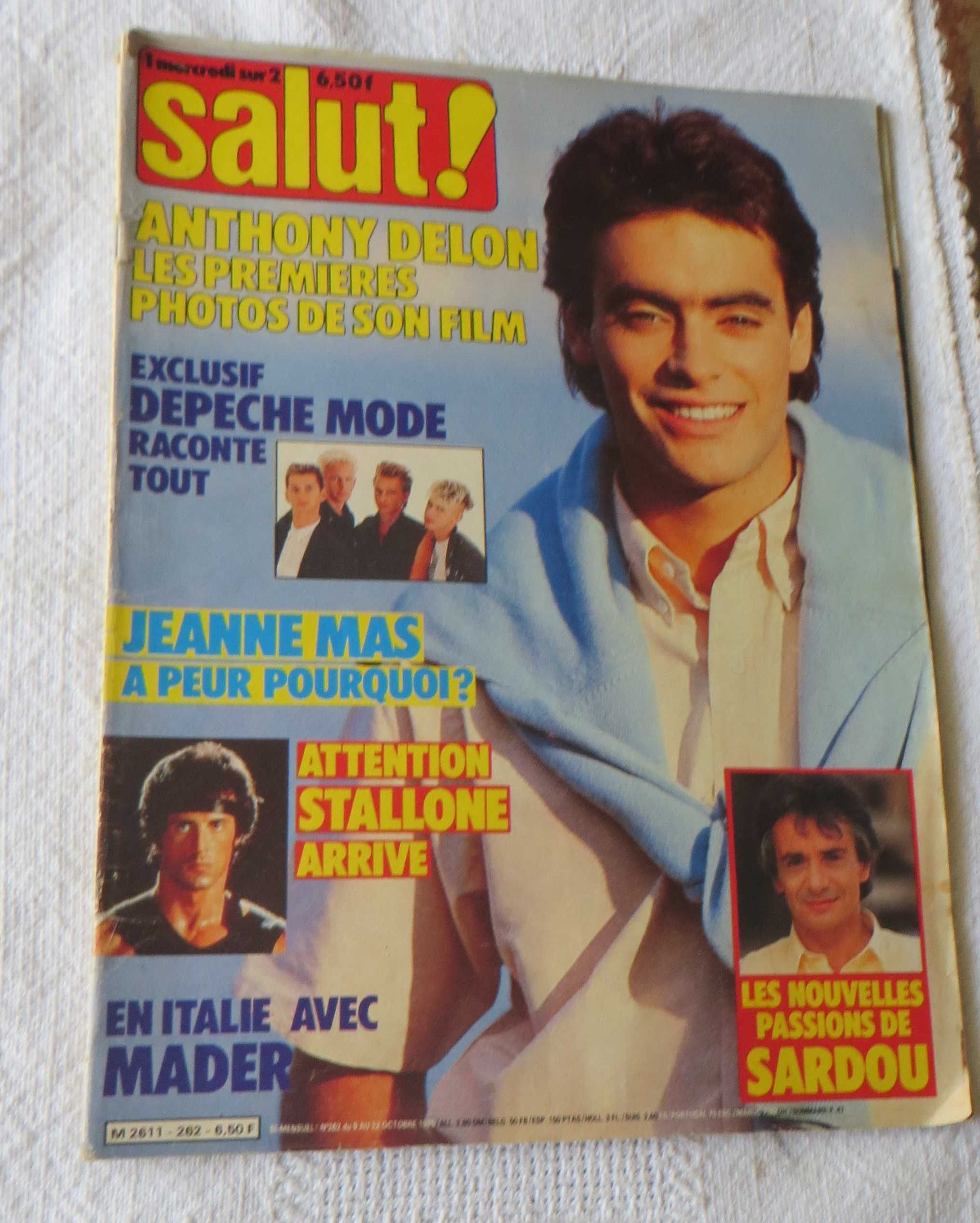 Revista Música  Salut  1985 -  Sting Depache Mode e Michel Sardou