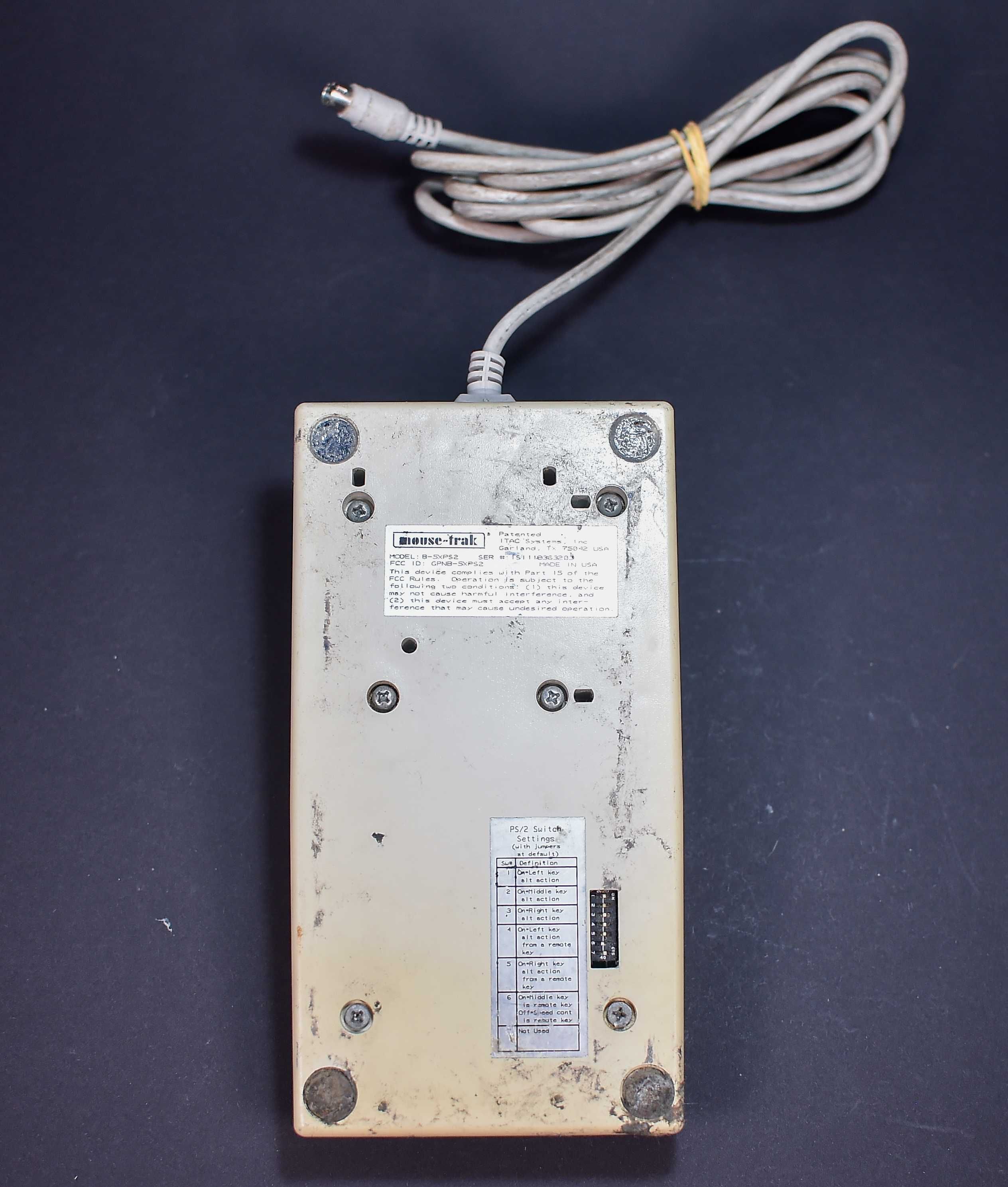 PRYWATNE: ITAC Systems Mouse Trak Model B-5mpbc Trackball Serial