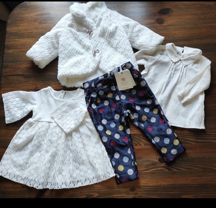 Шуба, рубашка, брюки, плаття