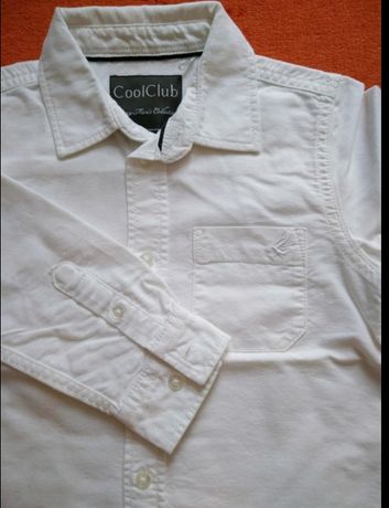 Koszula biała+mucha gratis/rozmiar 116