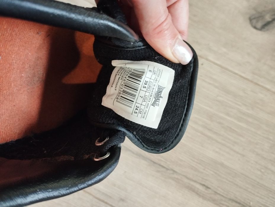 Czarne buty Adidasy sneakersy Lonsdale 39 40 skóra