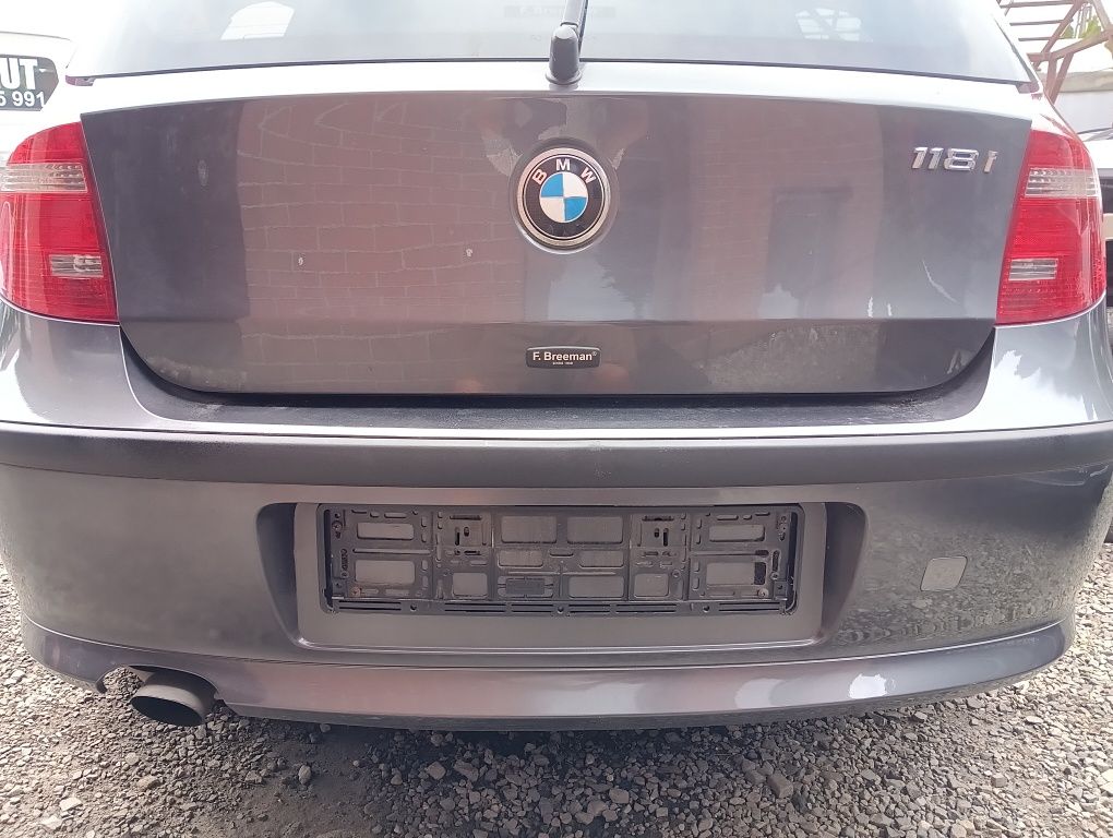 Kpl tył BMW E87 E81 SPARKLING GRAPHITE A22/ A22 klapa zderzak lampa
