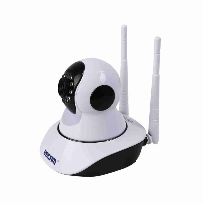 Câmara vídeo vigilância HD sem fios WiFi, Rotativa com visão noturna