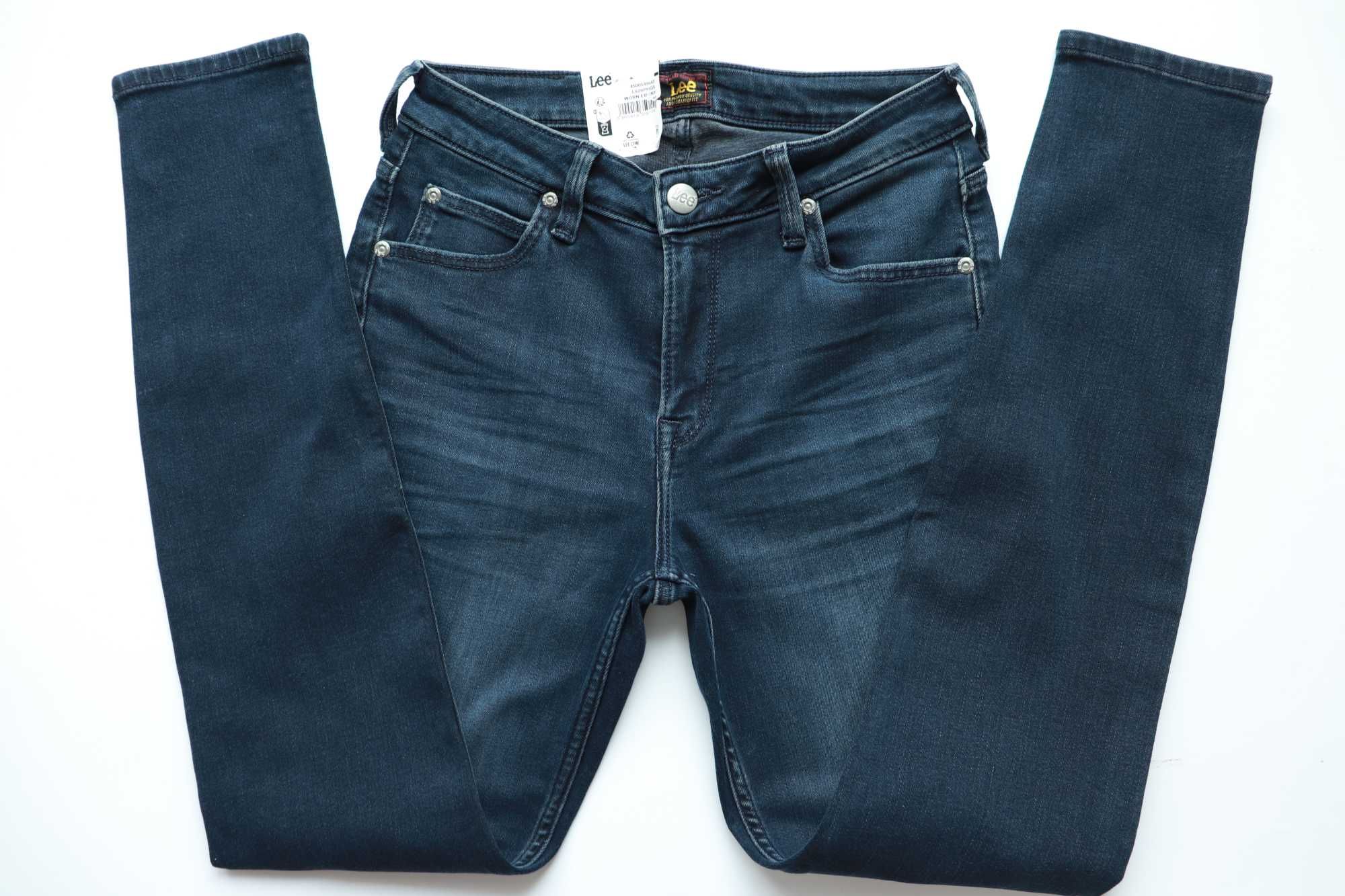 LEE SCARLETT HIGH W28 L31 damskie spodnie jeansy nowe skinny okazja