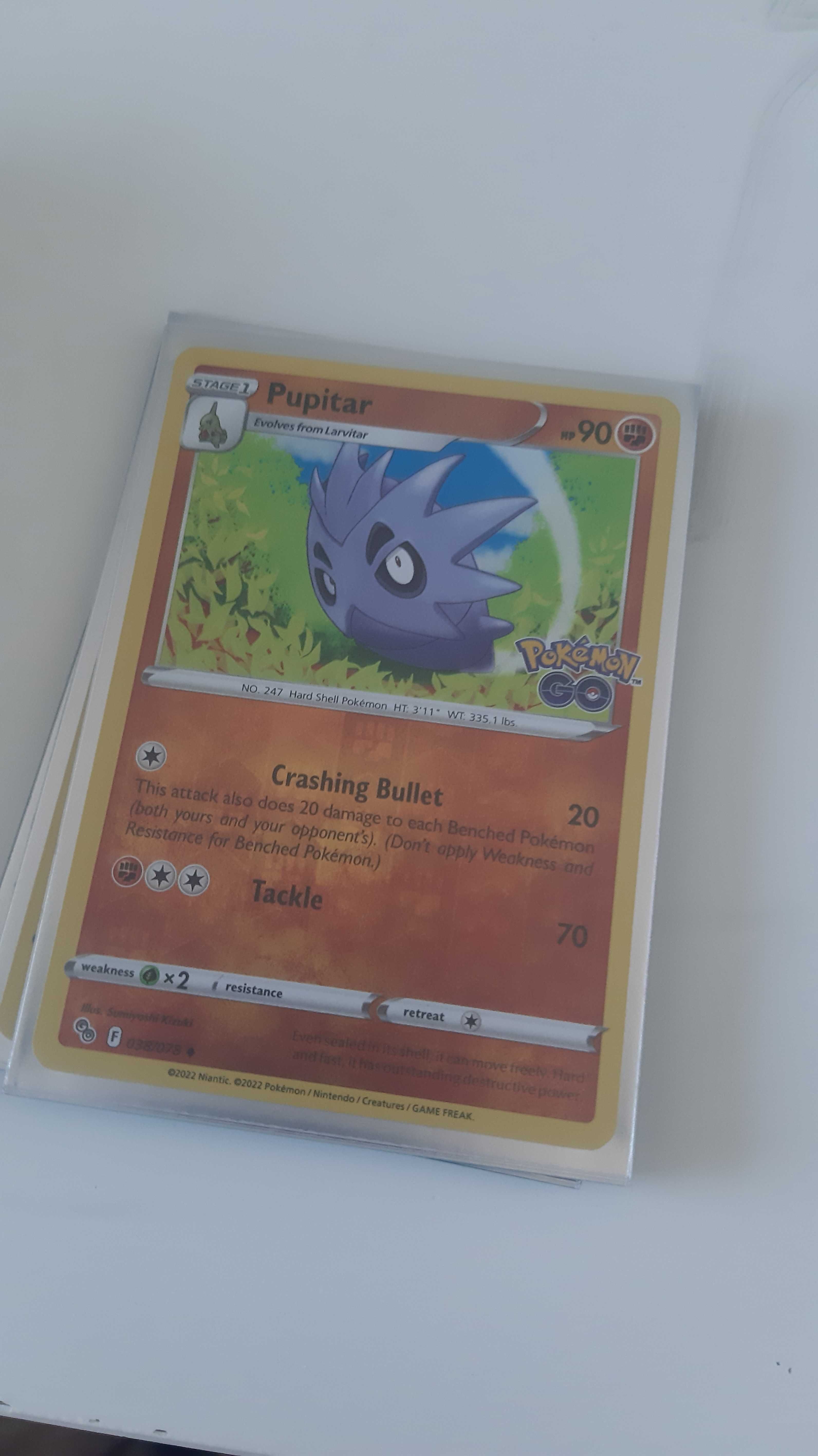 Karty Pokemon GO (PGO 038) Pupitar Holo Reverse