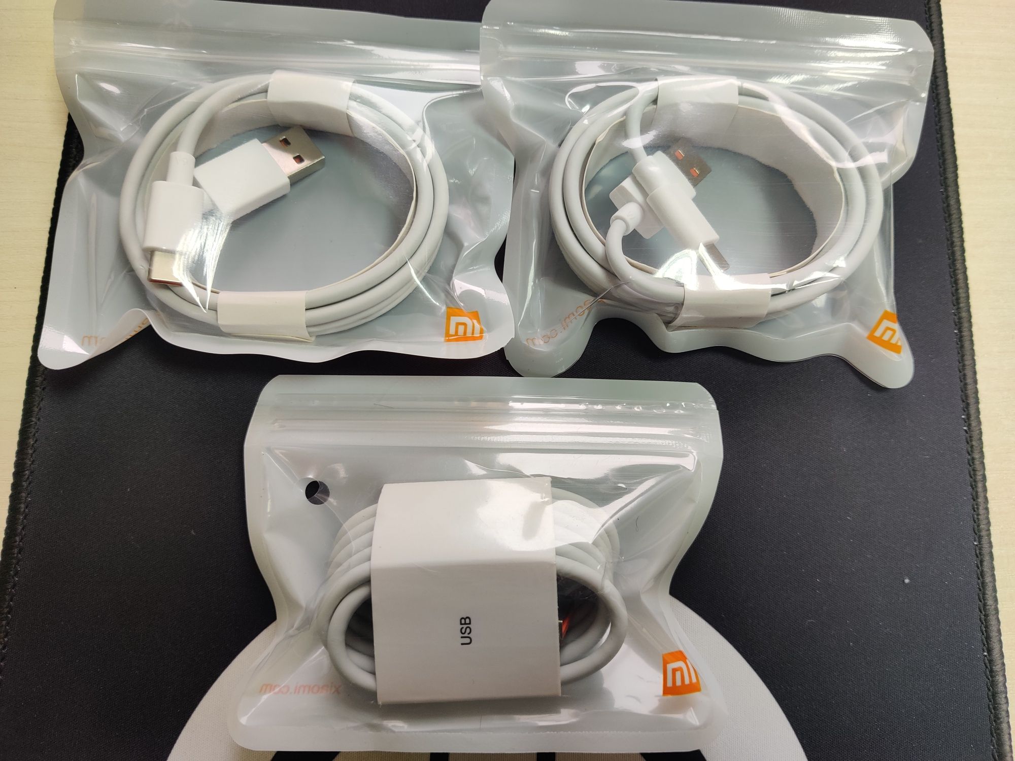 Оригінал Кабель зарядки Xiaomi 1м, 1,5м, 2м до 120W  USB Type-C Turbo