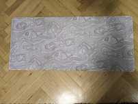 Ігровий килим Topographic білий 90х40 см