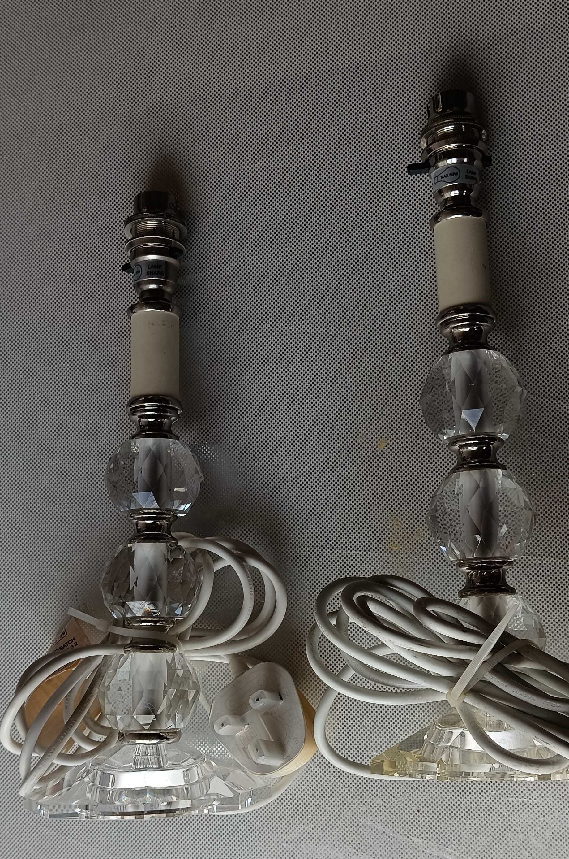 Candeeiros Laura Ashley Glass Prism Crystal Lamps (Par)