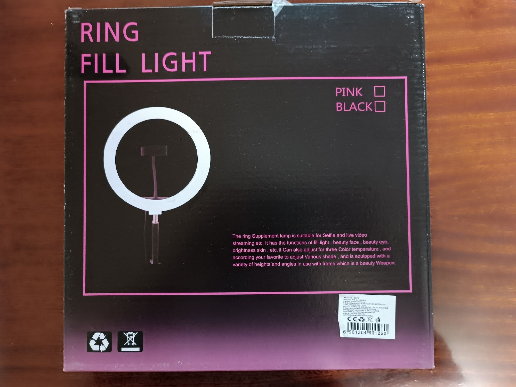 Лед лампа селфі, кільцева usb ring fill light з штативом