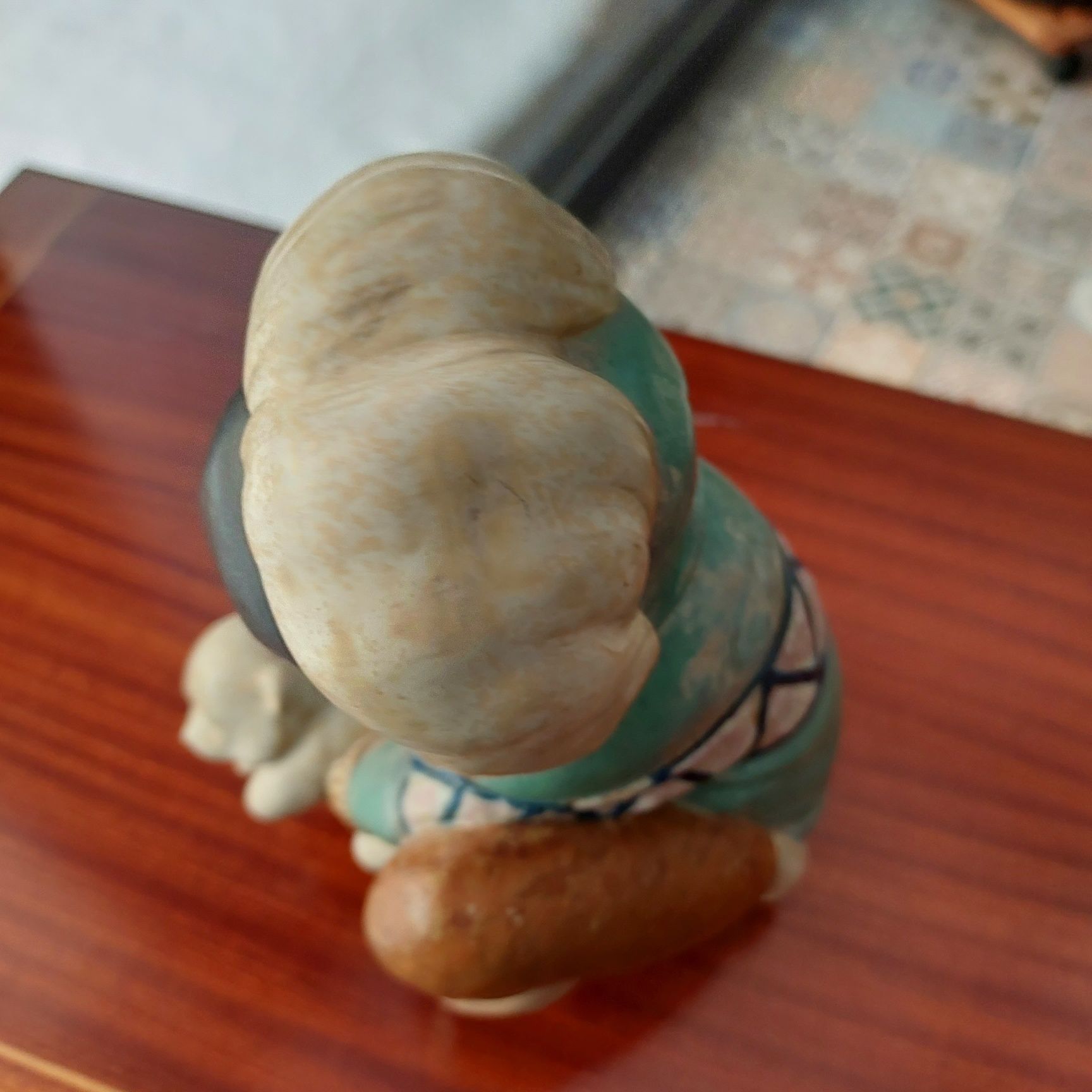 Ceramiczna figurka Lladro Eskimos i miś polarny