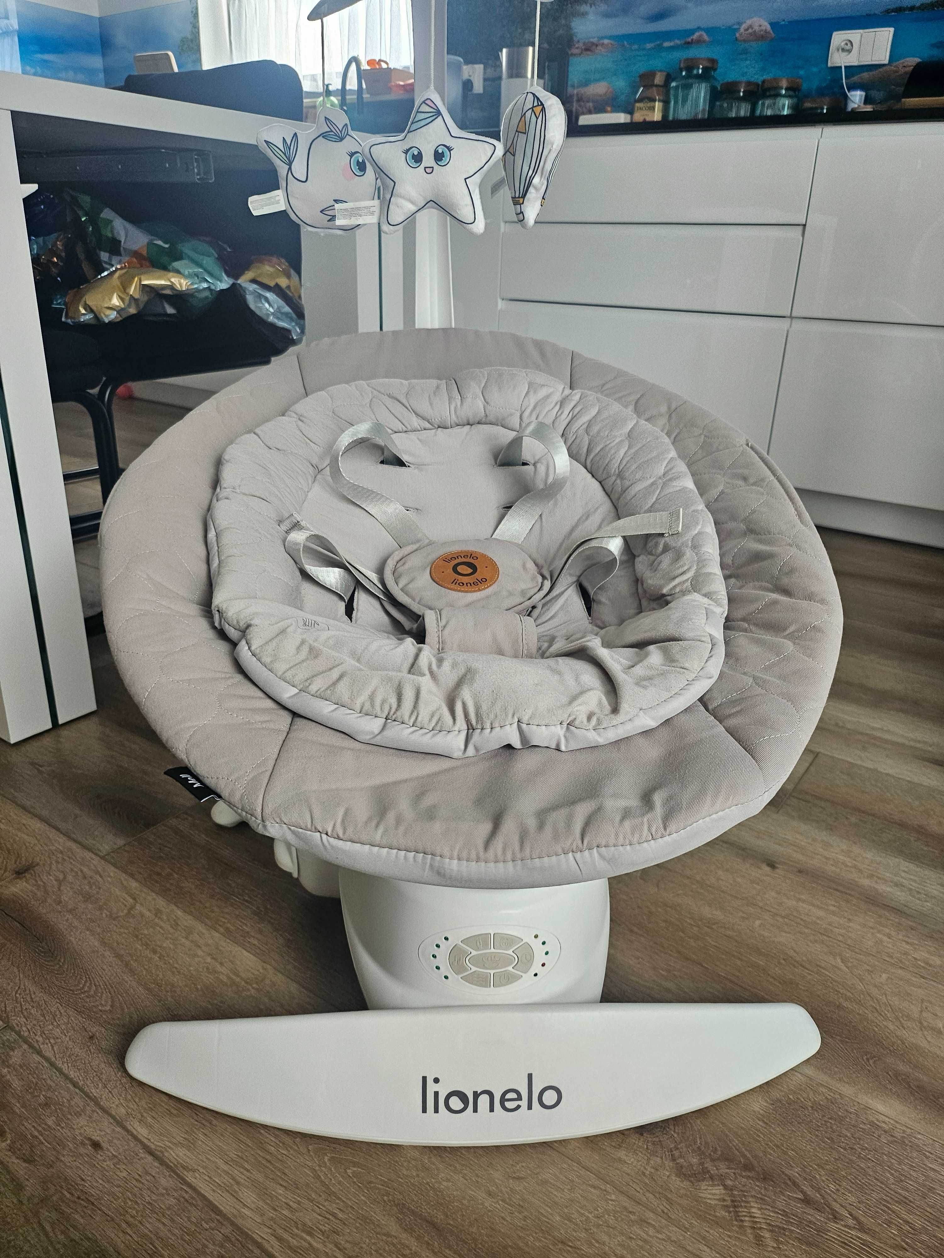 Lionelo Mell leżaczek bujaczek od urodzenia do 9kg Grey Stone