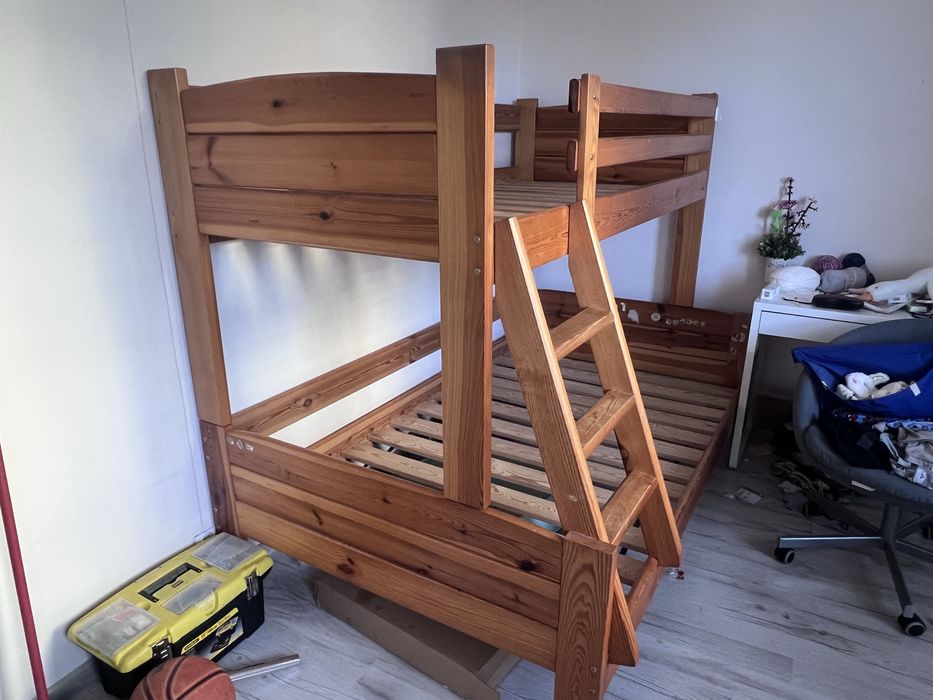 Łóżko piętrowe 90, 120, materace