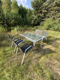 Stół ogrodowy i 4 krzesła