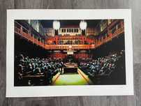 Banksy grafika " Parlament" certyfikat