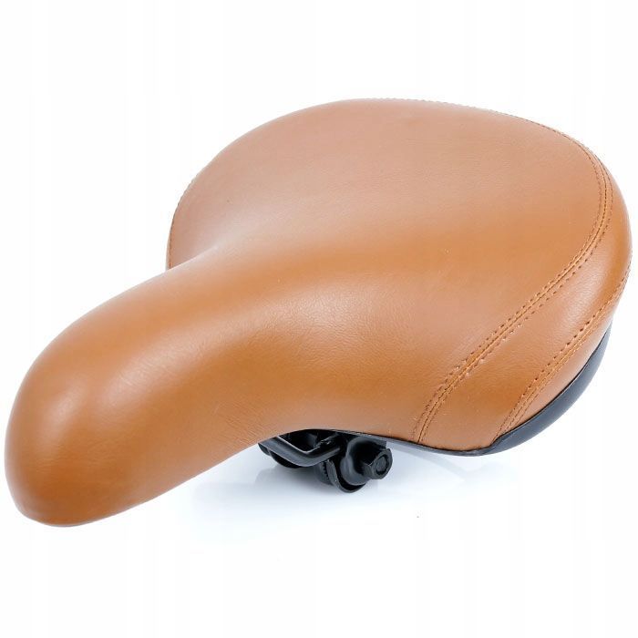 Siodełko rowerowe wygodne komfortowe na sprężynach duże miękkie jarzmo