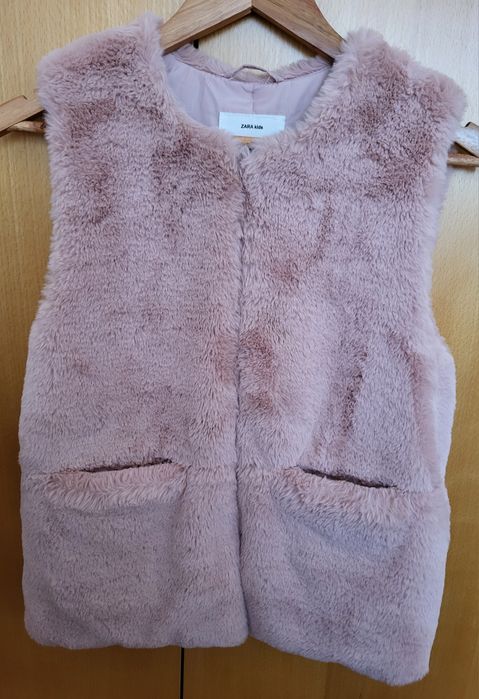 COLETE de Pêlo Menina rosa